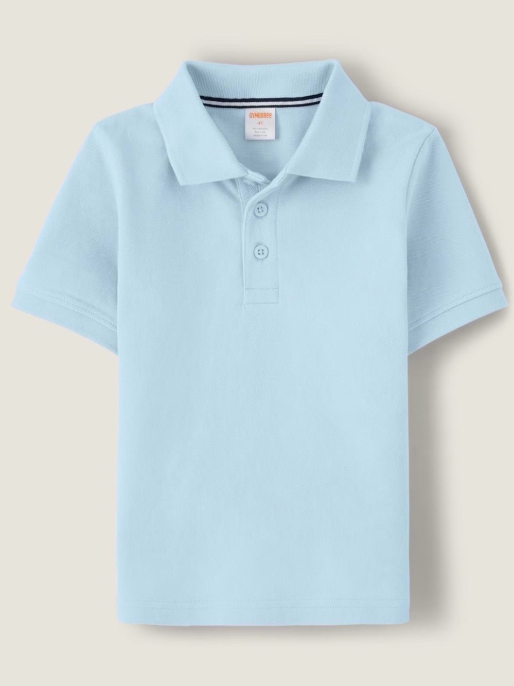 New Gymboree Light short sleeve Blue Polo Shirt size 6 stain resistant